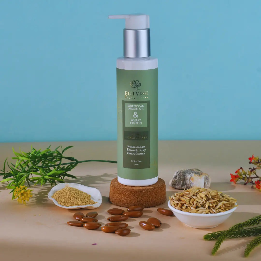 Rutvish Organic Moroccan Argan Oil & Wheat Protien Hair Conditoner RutvishOrganic